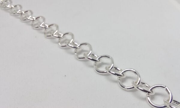 Cadena rolo de hierro color plata - Imagen 2