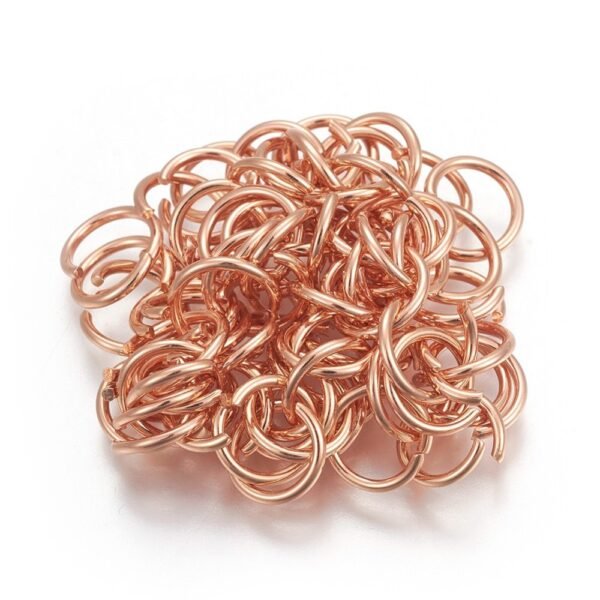 ARGOLLAS DE ACERO GOLD ROSE 304 (PRECIO POR GRAMO) - Imagen 2