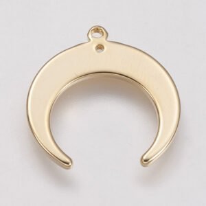 Dije de luna enchapado en oro real de 18 kilates/goldfilled
