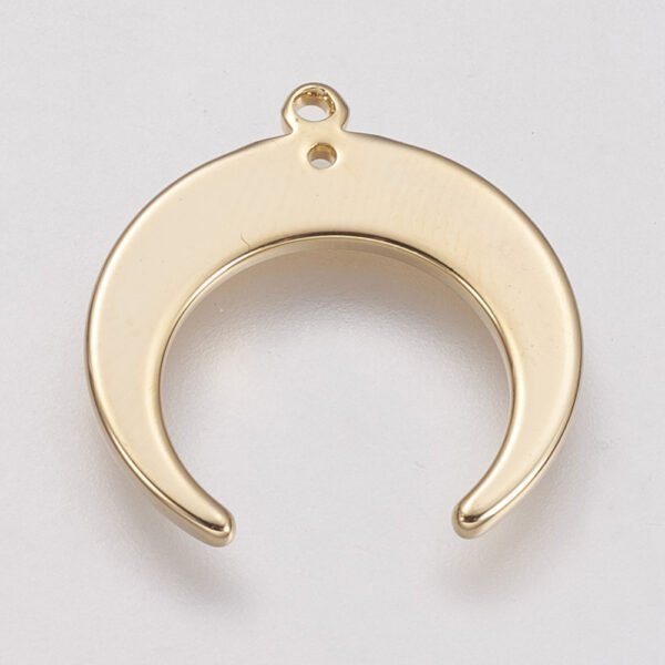Dije de luna enchapado en oro real de 18 kilates/goldfilled