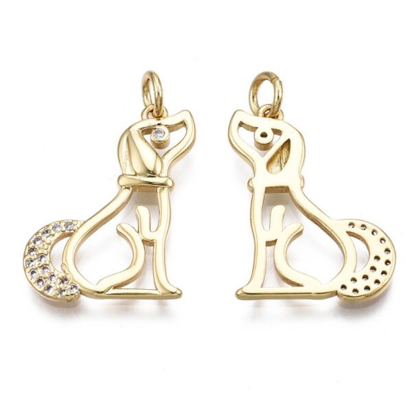 Dije de perrito dorado perro laminado oro 16k/goldfilled