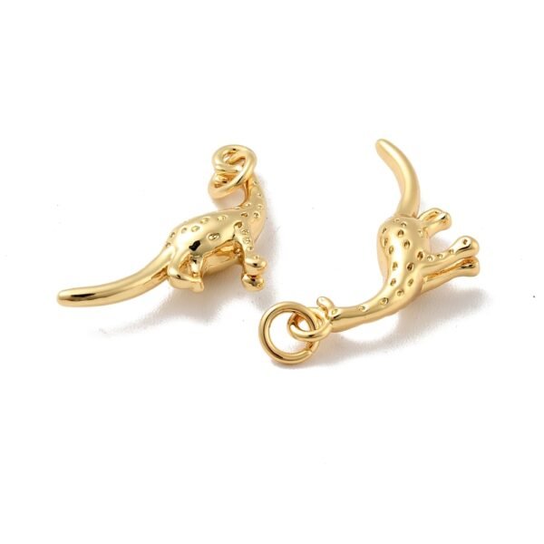 Dije dorado dinosaurio laminado oro 18k/goldfilled - Imagen 2