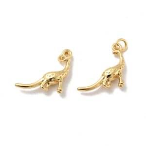 Dije dorado dinosaurio laminado oro 18k/goldfilled
