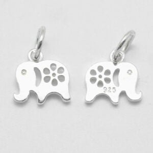 Dije elefante plata 925 tallada