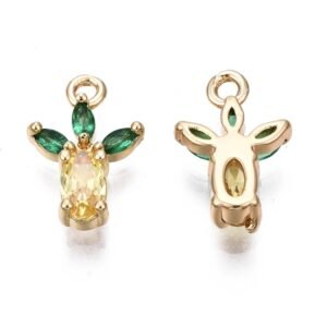 Colgante ananá laminado oro 18k/goldfilled
