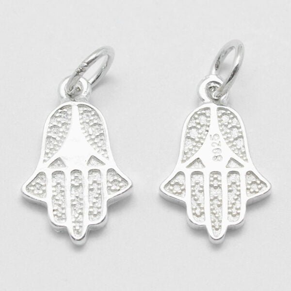 Dije plata 925 mano de Fátima/Hamsa