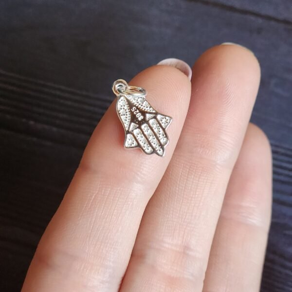 Dije plata 925 mano de Fátima/Hamsa - Imagen 2