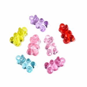 DIJES COLGANTES ACRÍLICOS OSITOS GUMMY POR 50 GRAMOS