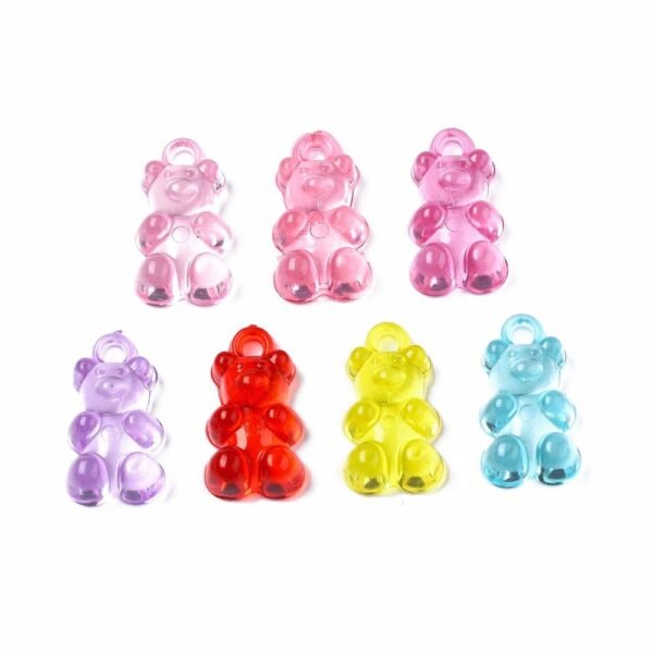 DIJES COLGANTES ACRÍLICOS OSITOS GUMMY POR 50 GRAMOS - Imagen 2