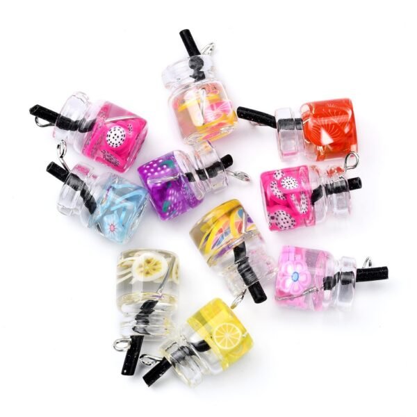 Dijes de tragos colores surtidos (pack por 10 unidades) - Imagen 2