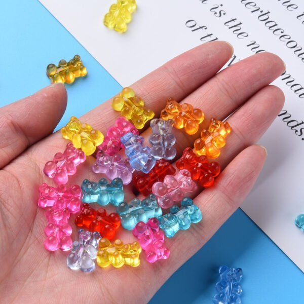 DIJES PASANTES ACRÍLICOS OSITOS GUMMY CORTE LONGITUDINAL POR 50 GRAMOS - Imagen 2