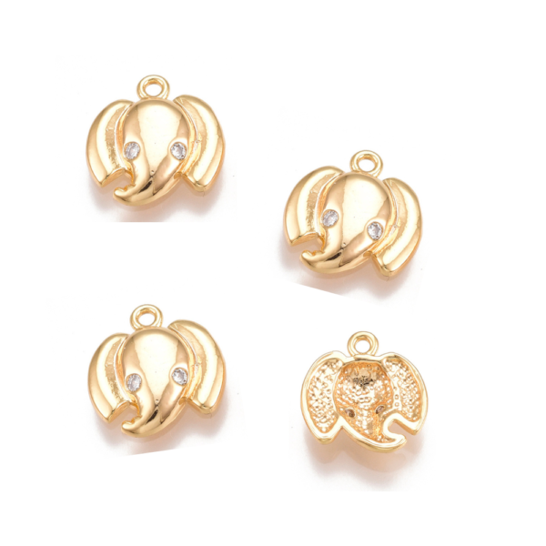 Colgantes elefantes goldfilled oro 18k