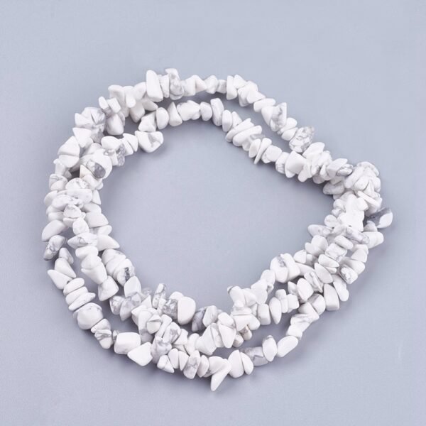 Escalla de piedra natural de howlite - Imagen 2