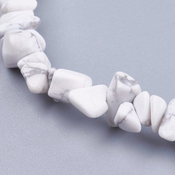 Escalla de piedra natural de howlite - Imagen 3