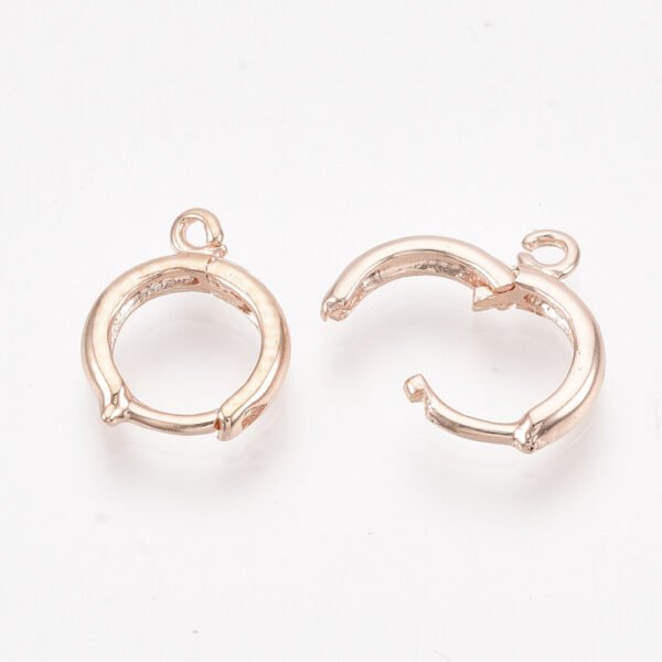 Par de ganchos para aros dorado rosé/gold rose precio por par