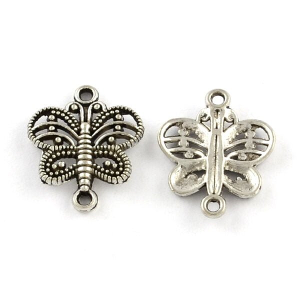 Dije mariposa doble unión por 10 unidades