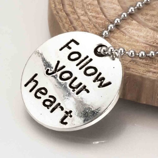 Medalla para dije colgante "Follow your heart" - Imagen 2