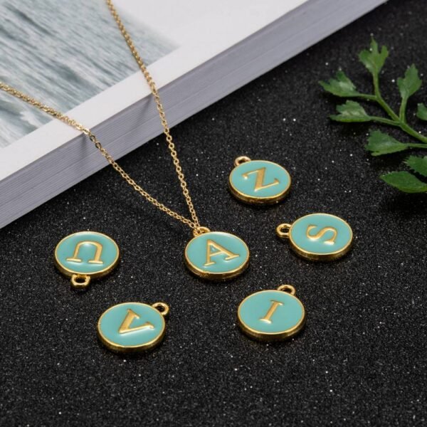 Dijes de letras conjunto de medallas (Abecedario)