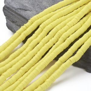 Tira de fimo plano amarilla 6mm