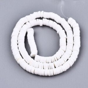 Tira de fimo plano blanca 6mm