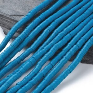 Tira de fimo plano azul 6mm