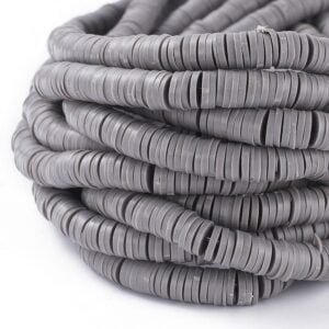 Tira de fimo plano gris 6mm