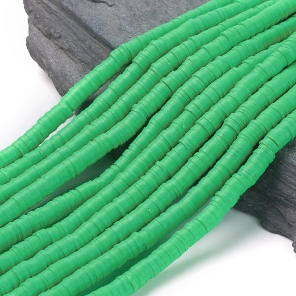 Tira de fimo plano verde oscuro 6mm