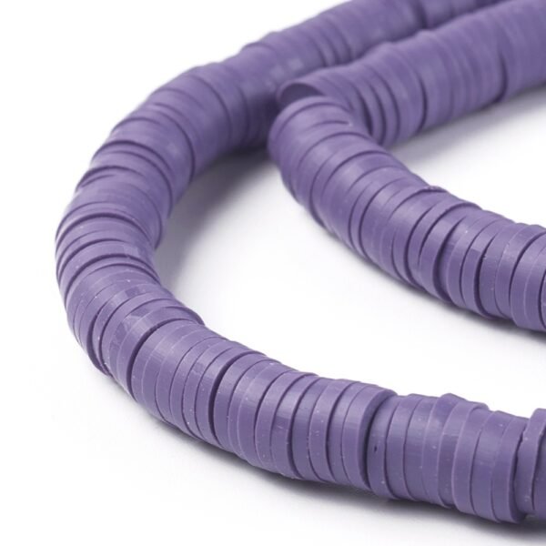 Tira de fimo plano violeta 6mm