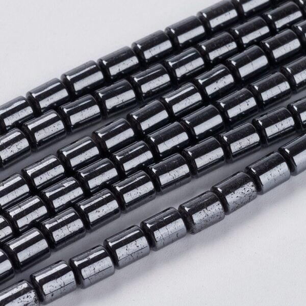 Tira de piedra hematite sintético (tubo)