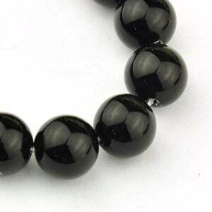 Tira de piedra onix brillante sintético