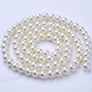 TIRA DE PERLAS DE VIDRIO 6MM (75CM)