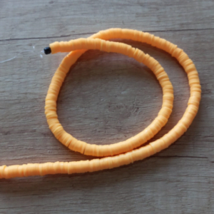 Tira de fimo plano naranja 6mm