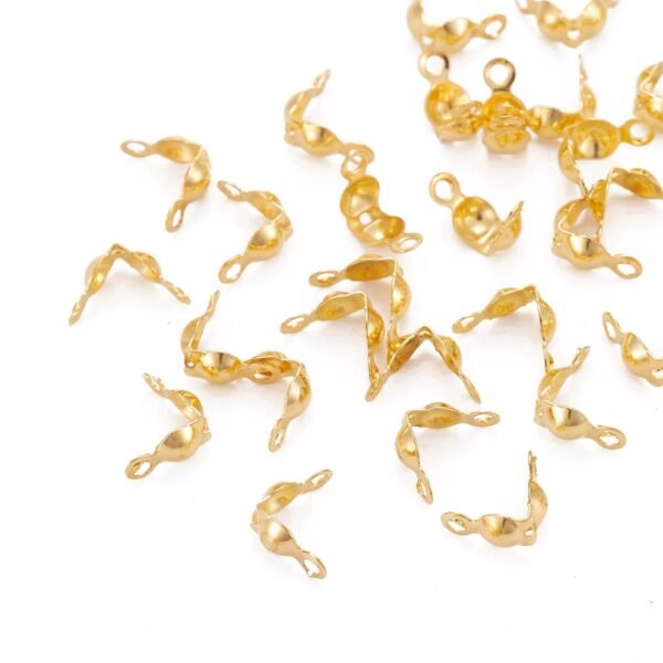 Tapanudos de latón plateado/dorado (precio por 5 gramos) - Imagen 2