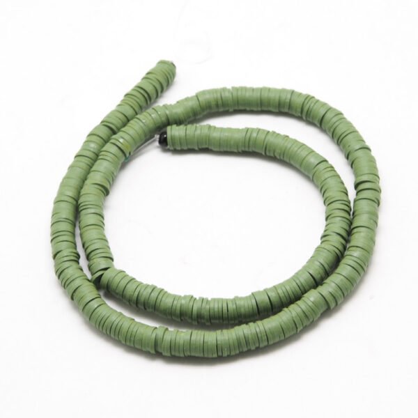 Tira de fimo plano verde oliva 6mm - Imagen 2