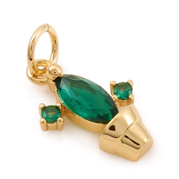 Dije colgante cactus laminado oro 18k/goldfilled