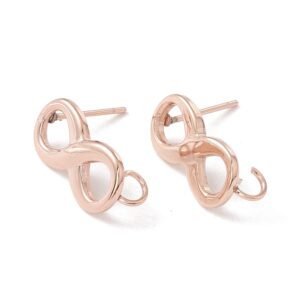 aro infinito gold rose acero laminado en oro rosa