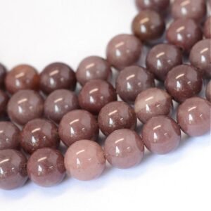 TIRA DE PIEDRA DE AVENTURINA PURPURA PULIDA