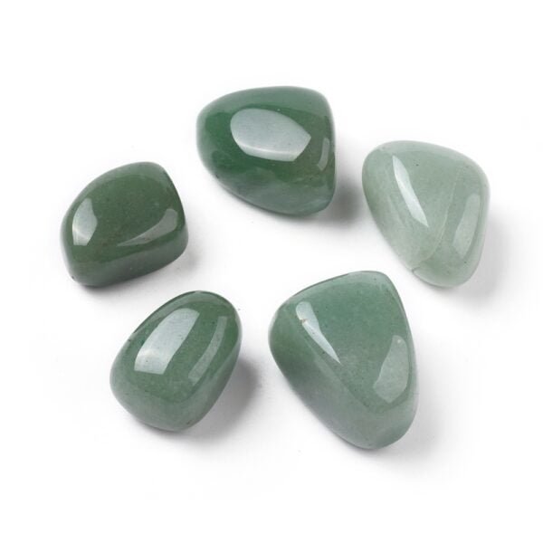 PIEDRA ROLADA MEDIANA CUARZO VERDE (POR 100 GRAMOS)