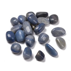 PIEDRA ROLADA MEDIANA AVENTURINA AZUL (POR 100 GRAMOS)