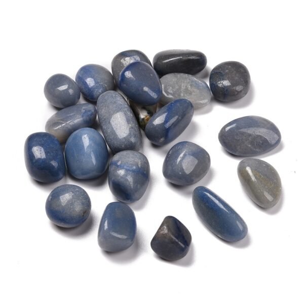 PIEDRA ROLADA MEDIANA AVENTURINA AZUL (POR 100 GRAMOS)