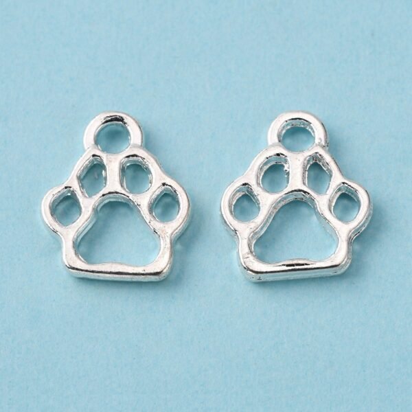 Colgantes de huellas patas de perro (pack por 10 unidades)