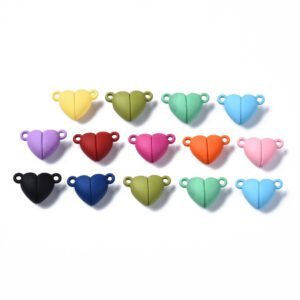 DIJE DE IMAN CON FORMA DE CORAZON (VARIOS COLORES)
