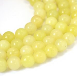 TIRA DE PIEDRA NATURAL DE JADE LIMON