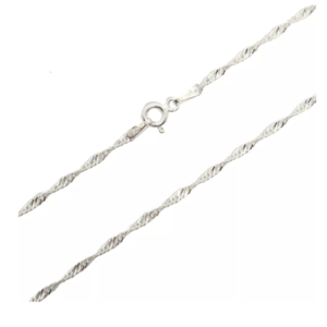 Cadena singapur plata 925 1mm