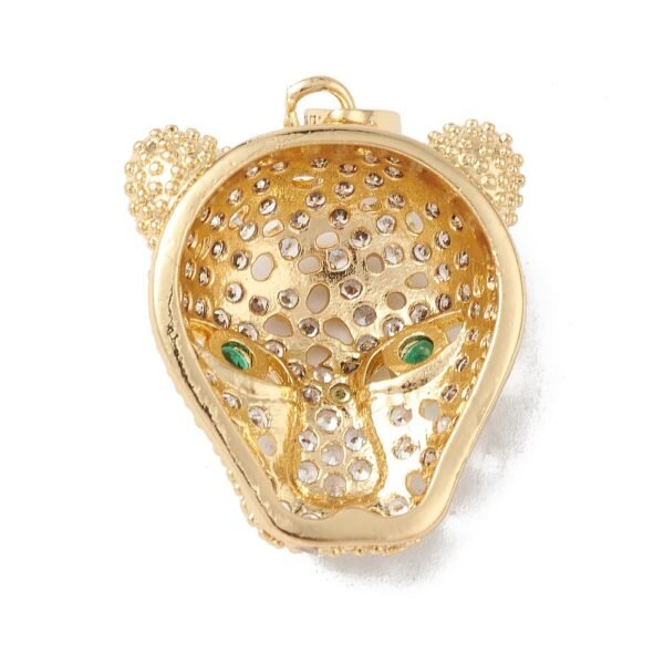 Dije leopardo laminado oro 16k/goldfilled con microcircones - Imagen 3