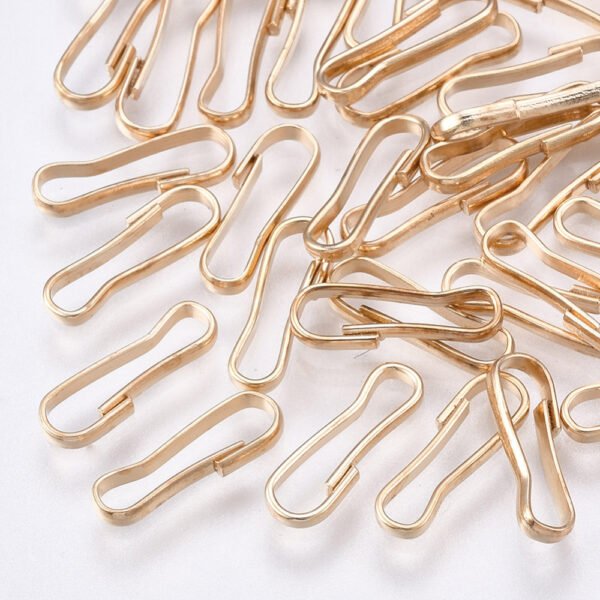 Cierres chicos dorados para llaveros 11x3,5mm (pack por 30 unidades)