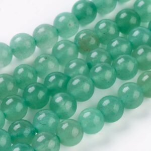 TIRA DE PIEDRA NATURAL AVENTURINA VERDE 6MM (CORTA)