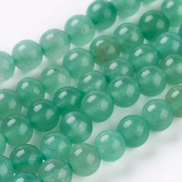 TIRA DE PIEDRA NATURAL AVENTURINA VERDE 6MM (CORTA)