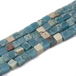 TIRA DE PIEDRA NATURAL CUBICA JASPE AQUA TERRA VERDE AZULADO