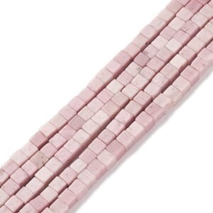 TIRA DE PIEDRA NATURAL CUBICA RODONITA ROSA